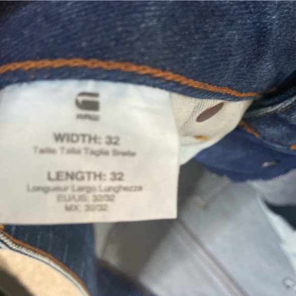 G-Star Raw 3301 Slim Jeans | Men’s Sz 32W/L | blue | Like New - Picture 4 of 6